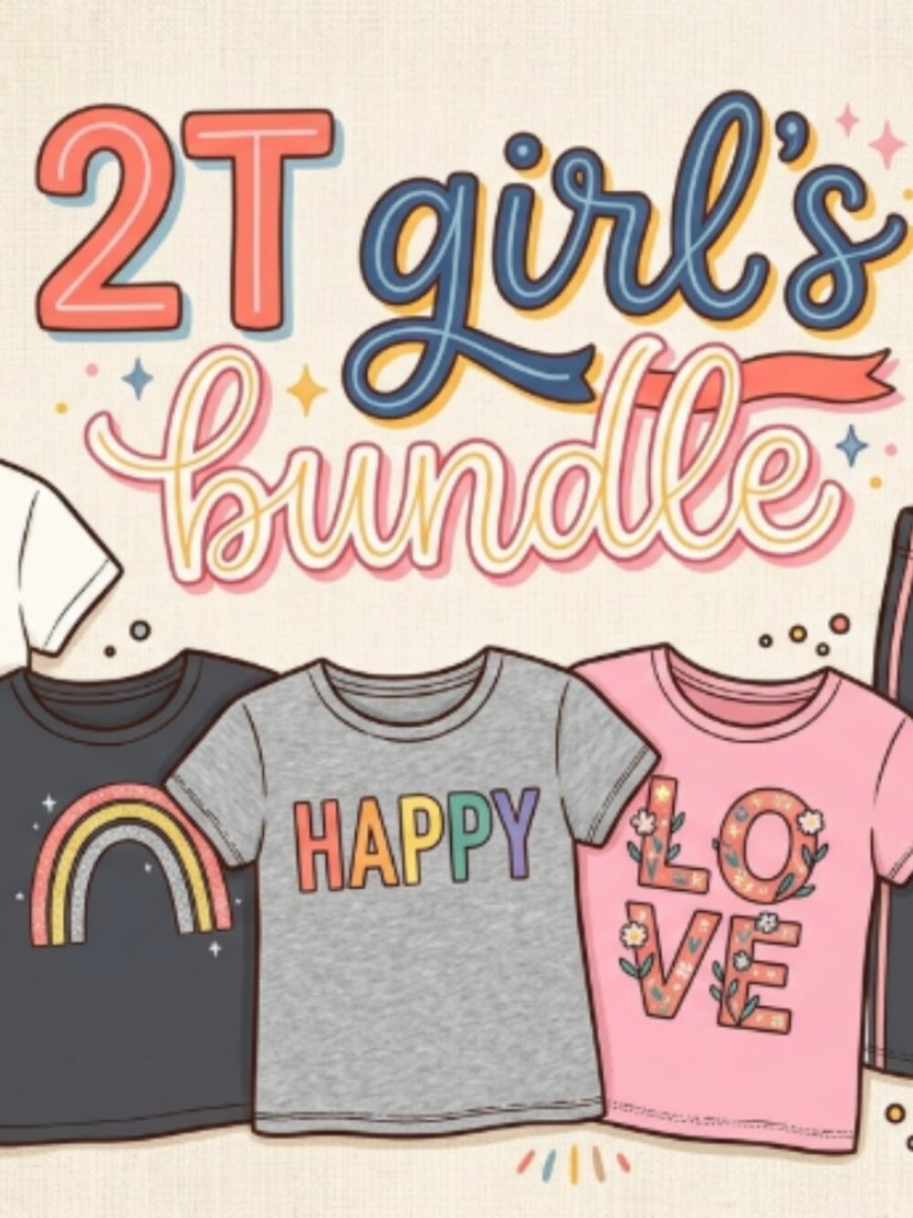 Premium Toddler Girl 2T Clothing Bundle - 7 Pieces (PUMA, UA, Old Navy)